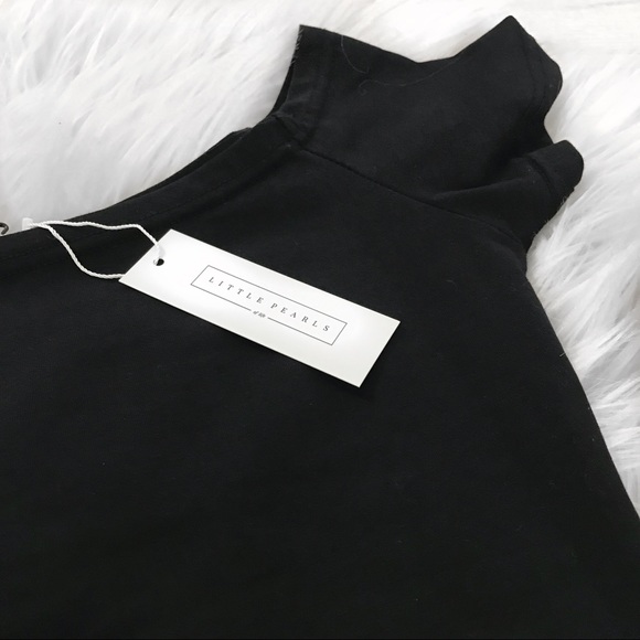 LAST 3!!! Short Sleeve Off The Shoulders Black Top - Picture 7 of 8